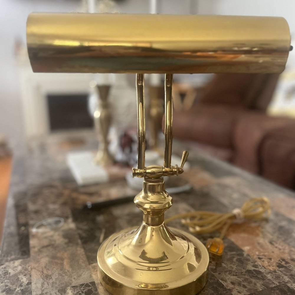 Vintage Piano/Bankers table lamp